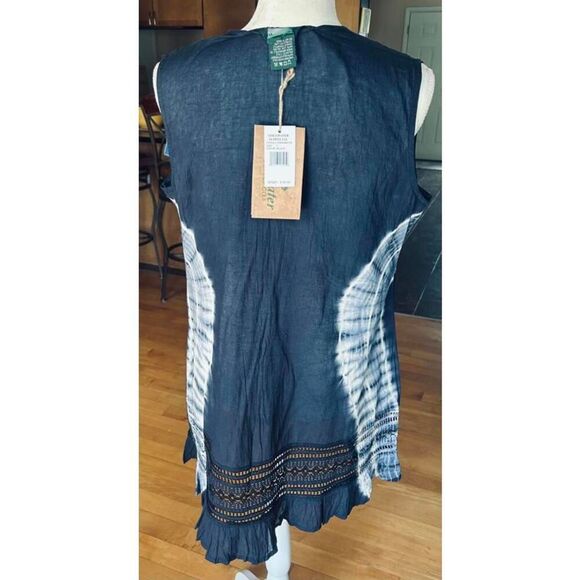 Stillwater Supply Co. Navy Cotton Tunic Top Babydoll Dress sz S NWT - Picture 2 of 8